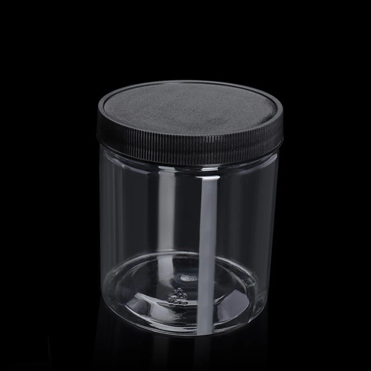 500ml Black Plastic Jars With Lids