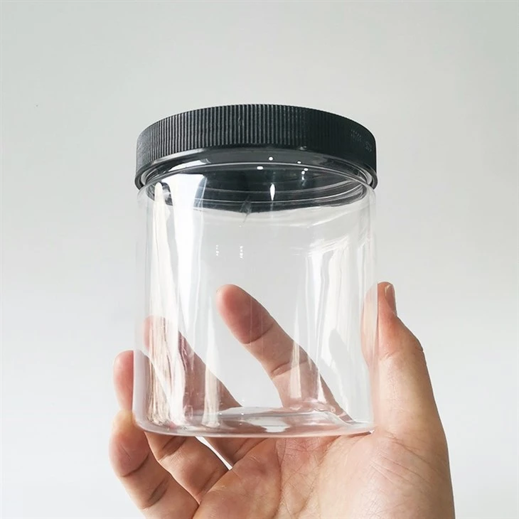 500ml Black Plastic Jars With Lids