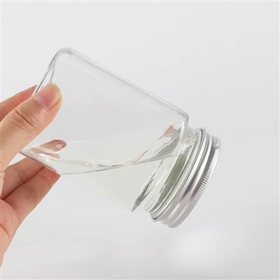 450ml ferhyrndar plastkrukkur með málmlokum